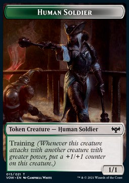 Human Soldier Token (GW 1/1) // Insect Token (G 1/1)