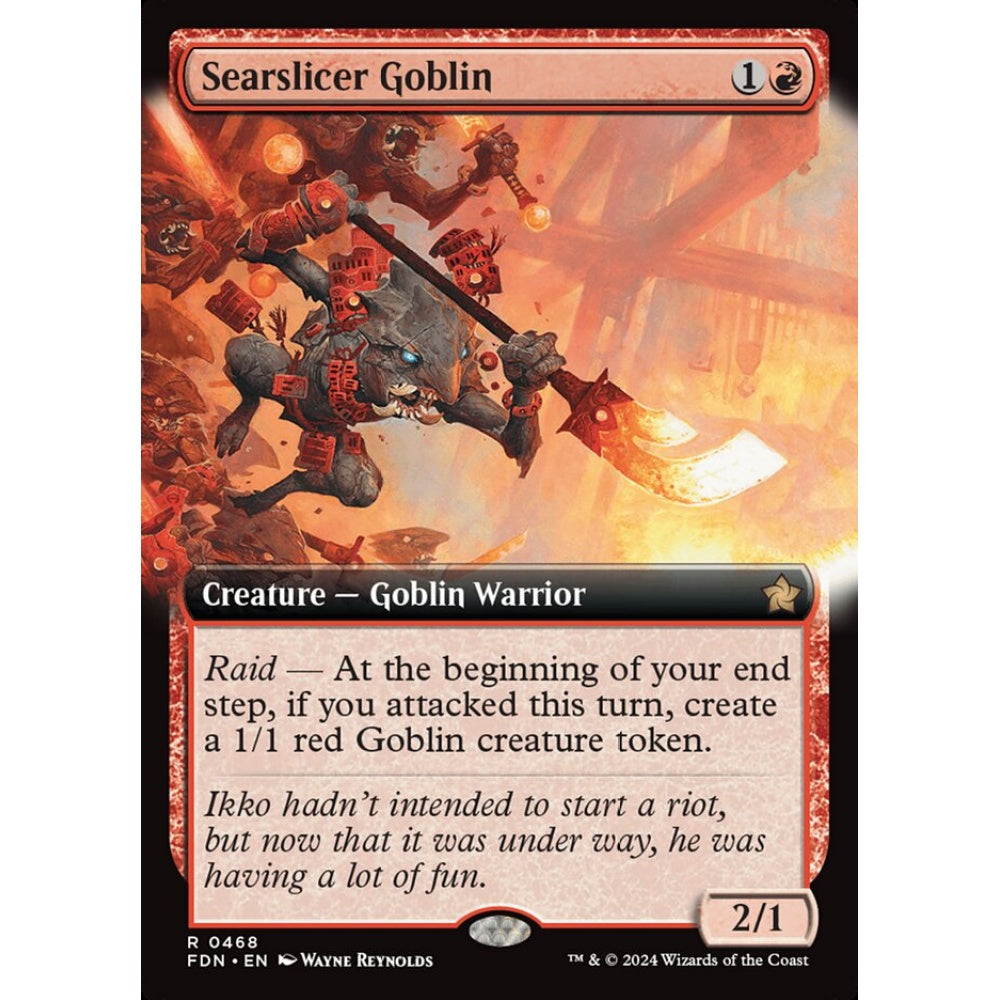 Searslicer Goblin, 468, rare, Magic: The Gathering, Foundations