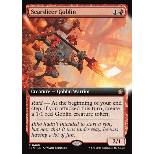 Searslicer Goblin, 468, rare, Magic: The Gathering, Foundations