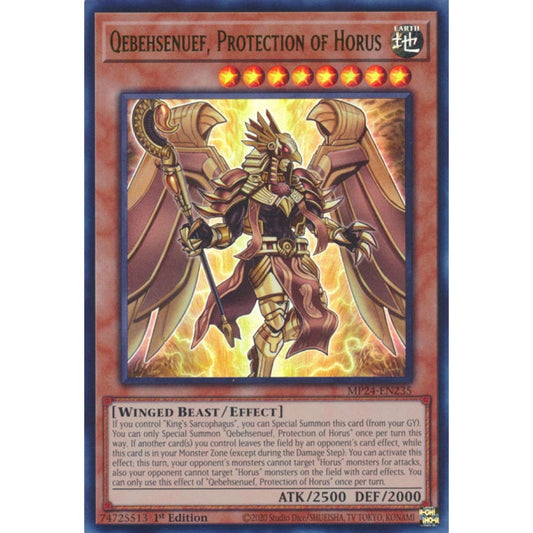 Qebehsenuef, Protection of Horus MP24-EN235 Ultra Ultra Rare Yu-Gi-Oh 25th Anniversary Tin: Dueling Mirrors in Art