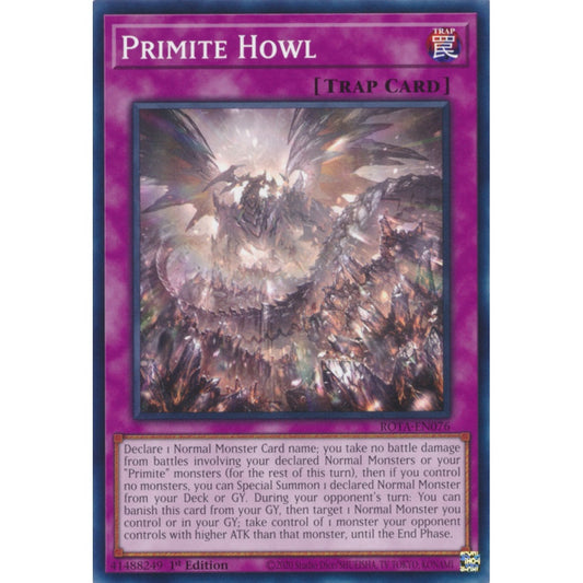 Primite Howl ROTA-EN076 Common Common Yu-Gi-Oh Rage of the Abyss in Art