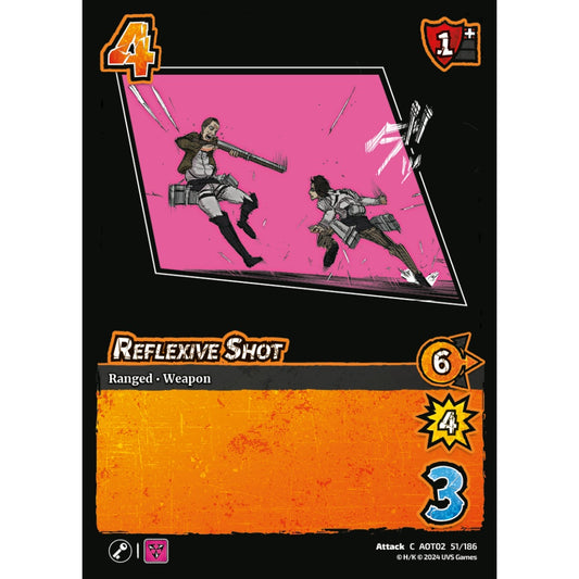 Reflexive Shot, 51/186, AOT02, Universus, Attack on Titan: Origins of Power, Attack, C