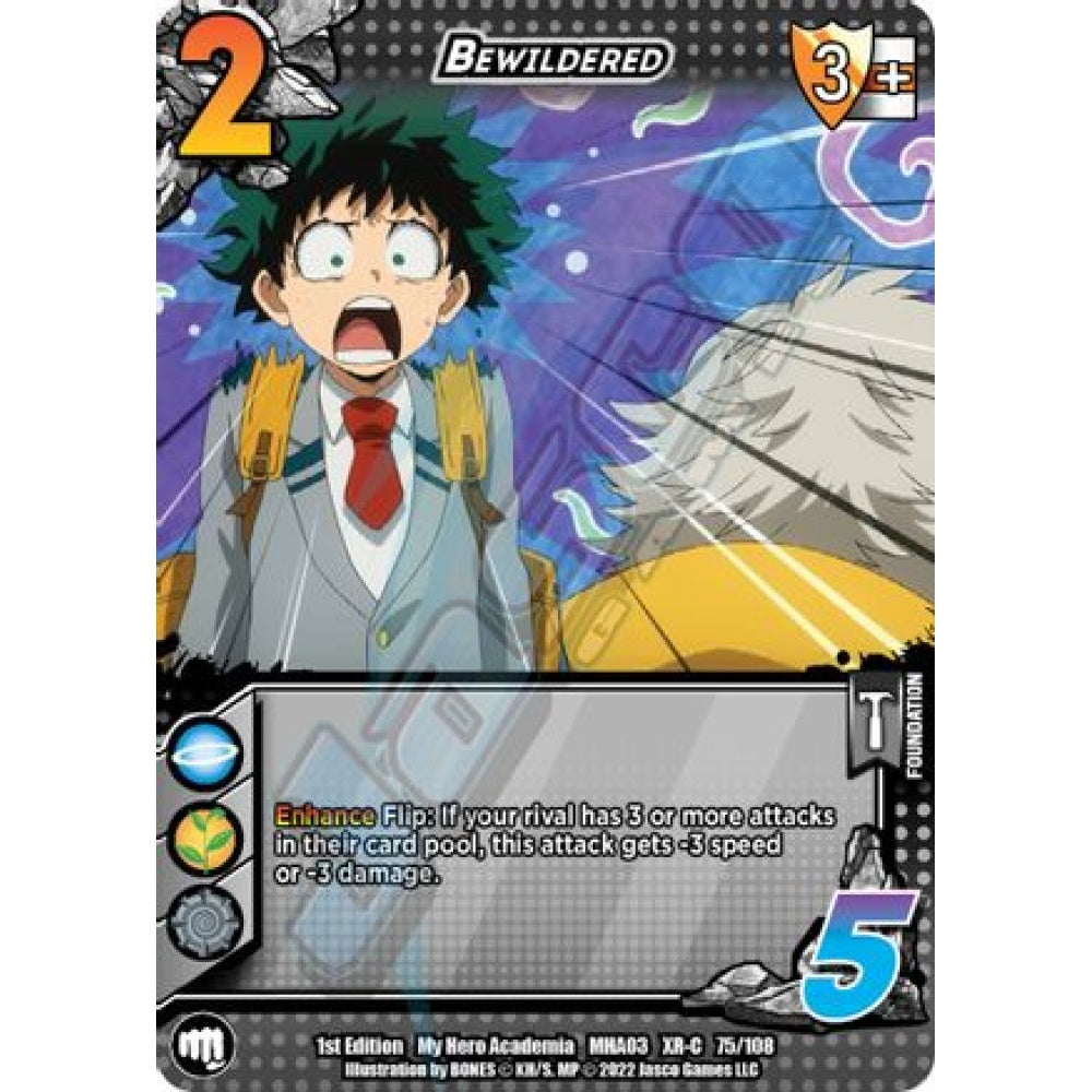 Bewildered, 75/108, XR-C, UniVersus, MHA03 Heroes Clash