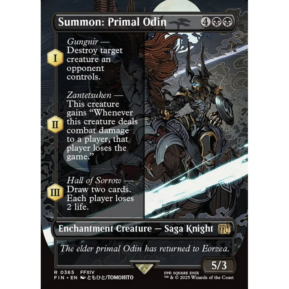 Summon: Primal Odin rare 365 Magic the Gathering Final Fantasy