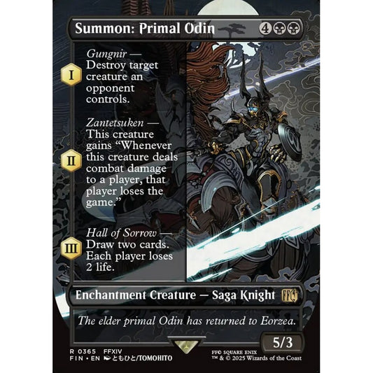 Summon: Primal Odin rare 365 Magic the Gathering Final Fantasy
