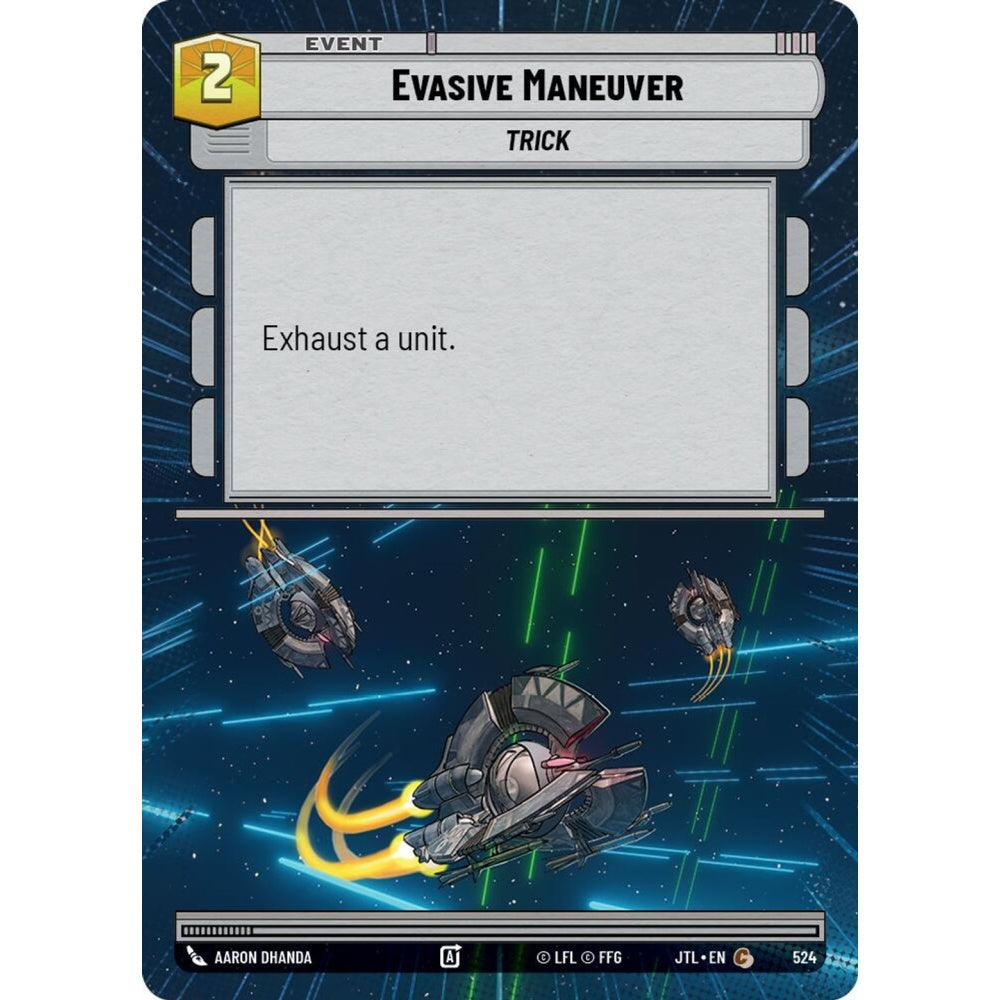 Evasive Maneuver, C, JTL 524) Hyperspace, Star Wars Unlimited