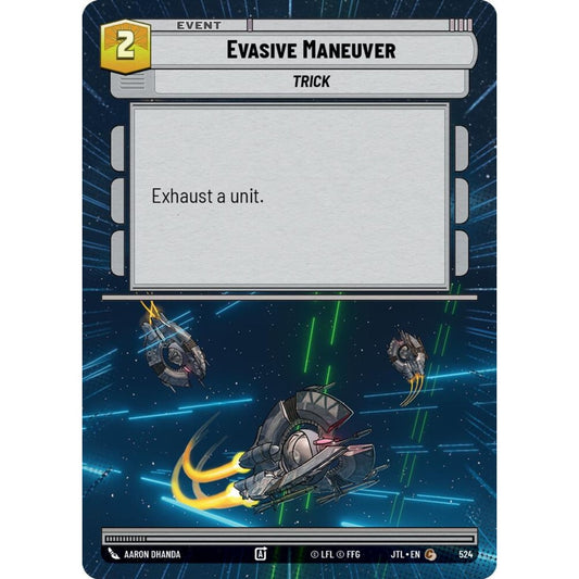Evasive Maneuver, C, JTL 524) Hyperspace, Star Wars Unlimited