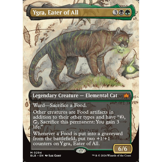 Ygra, Eater of All, 294, mythic, Magic: The Gathering, Bloomburrow