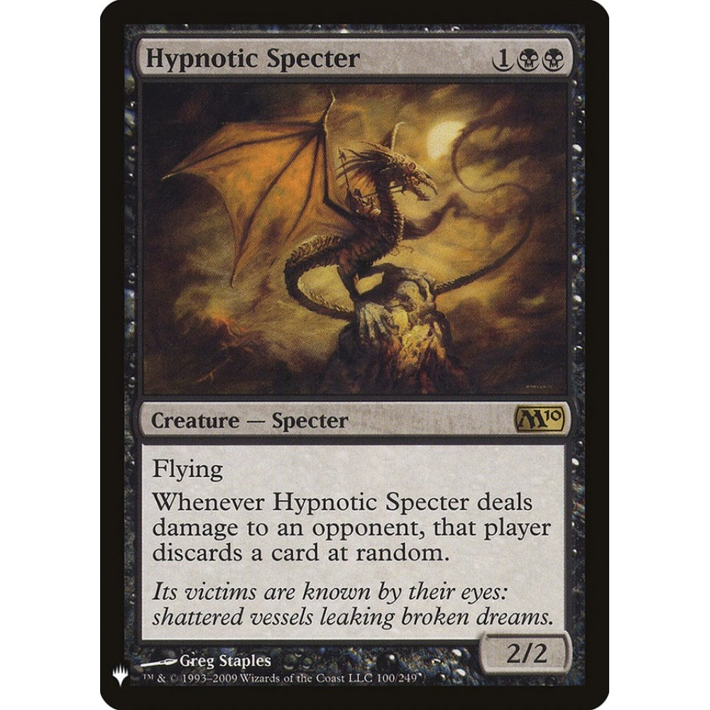 Hypnotic Specter rare M10-100 Magic the Gathering The List