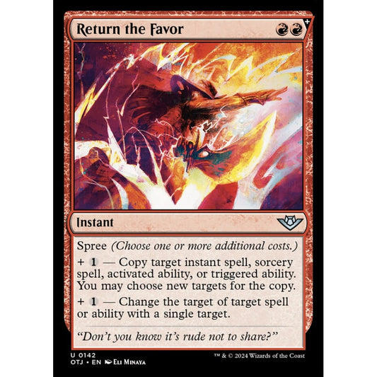 Return the Favor, 142, uncommon, Magic: The Gathering, Outlaws of Thunder Junction