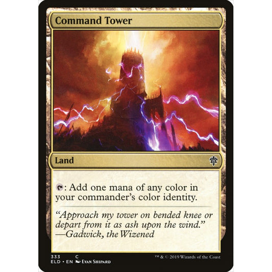 Command Tower common 333 Magic the Gathering Throne of Eldraine
