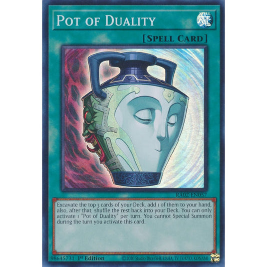 Pot of Duality RA02-EN057 Platinum Platinum Secret Rare Yu-Gi-Oh 25th Anniversary Rarity Collection II in Art