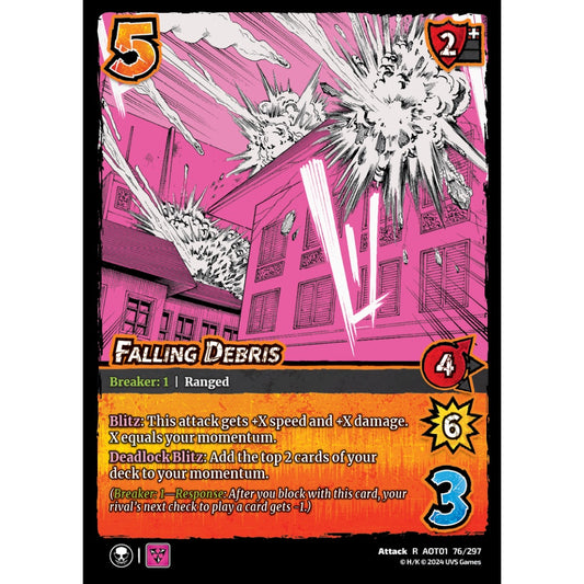 Falling Debris, 76/297, R, UniVersus, Attack on Titan: Battle for Humanity