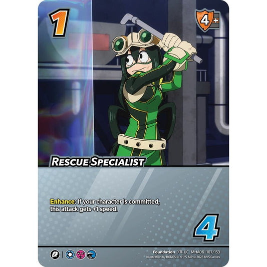 Rescue Specialist, 107/153, MHA06, Universus, MHA06 Jet Burn, nan
