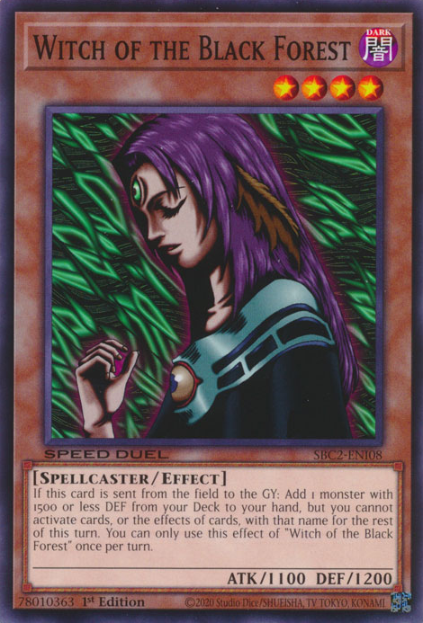 Witch of the Black Forest RA03-EN091 Platinum Platinum Secret Rare Yu-Gi-Oh Quarter Century Bonanza in Art