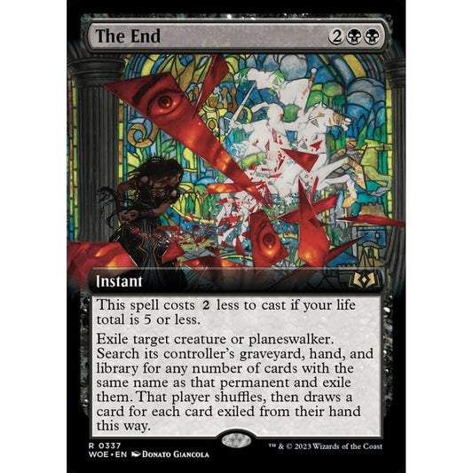 The End, rare, 337, Magic the Gathering, Wilds of Eldraine