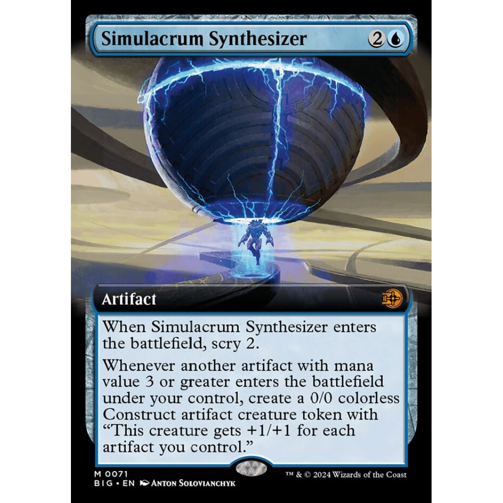 Simulacrum Synthesizer, 71, mythic, Magic: The Gathering, Outlaws of Thunder Junction