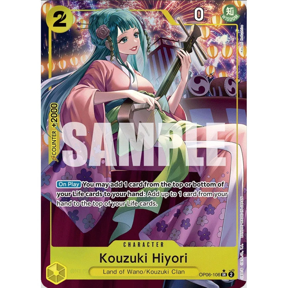 Kouzuki Hiyori, OP06-106, Alternate Art, One Piece, Wings of the Captain