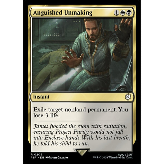 Anguished Unmaking rare 209 Magic the Gathering Fallout