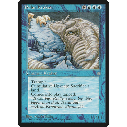 Polar Kraken rare 89 Magic the Gathering Ice Age