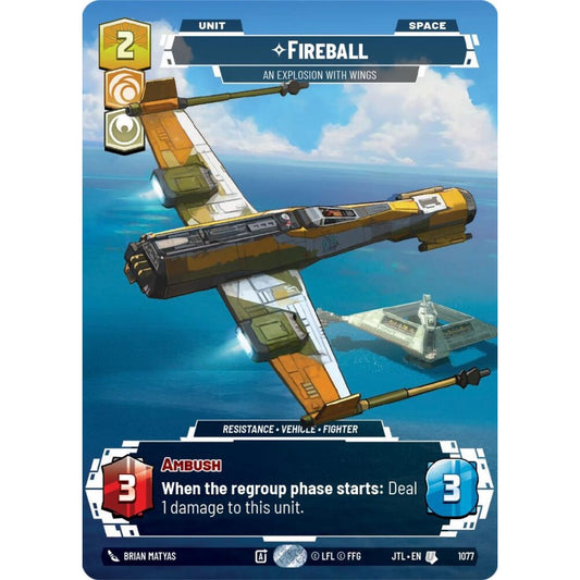 Fireball, U, JTL 1077) Prestige Foil, Star Wars Unlimited
