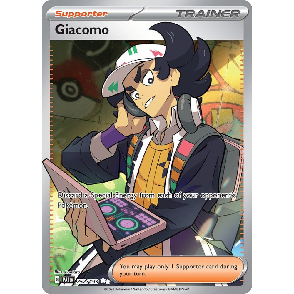 Giacomo Ultra Rare 252/193 Pokemon Card Game Paldea Evolved