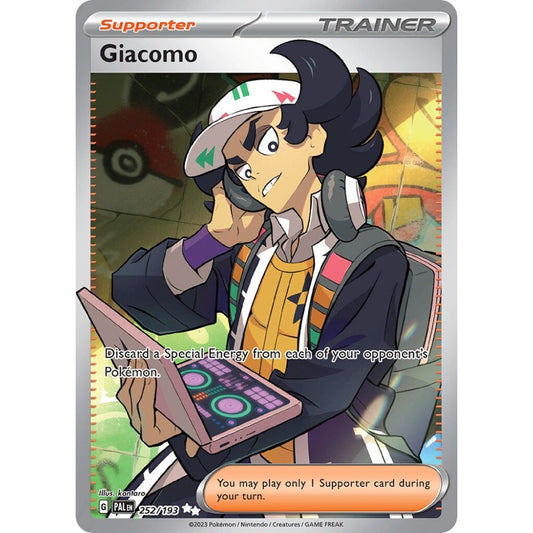 Giacomo Ultra Rare 252/193 Pokemon Card Game Paldea Evolved