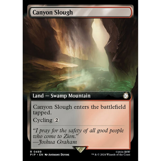 Canyon Slough rare 489 Magic the Gathering Fallout