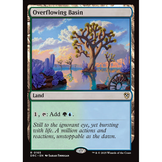 Overflowing Basin, 165, rare, Magic: The Gathering, Aetherdrift Commander