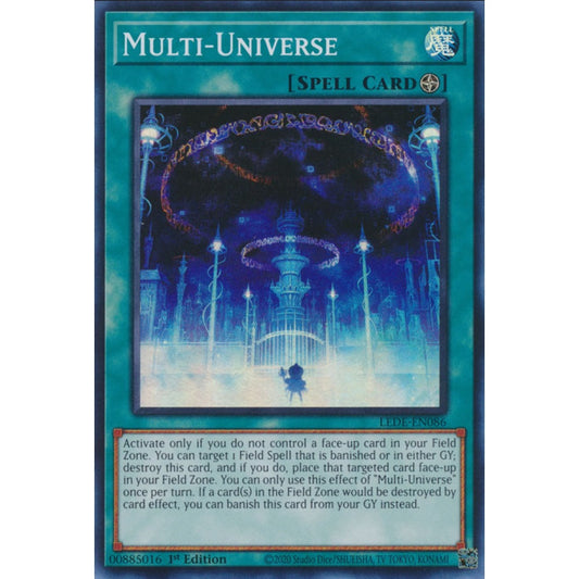 Multi-Universe, LEDE-EN086, Super Rare, Yu-Gi-Oh!, Legacy of Destruction
