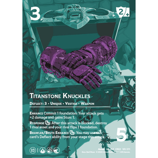 Titanstone Knuckles, 181/211, CR02, Universus, Critical Role: Heroes Of Exandria, Asset, UR-ALT