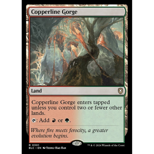 Copperline Gorge, 301, rare, Magic: The Gathering, Bloomburrow