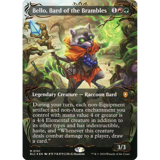 Bello, Bard of the Brambles, 101, mythic, Magic: The Gathering, Bloomburrow