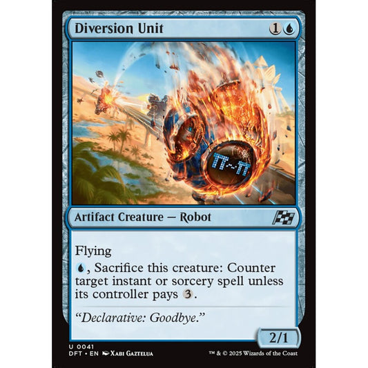 Diversion Unit, 41, uncommon, Magic: The Gathering, Aetherdrift