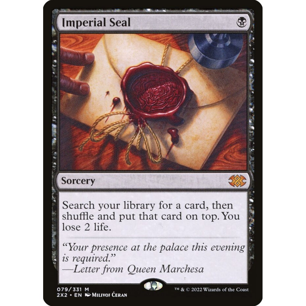 Imperial Seal mythic 79 Magic the Gathering Double Masters 2022