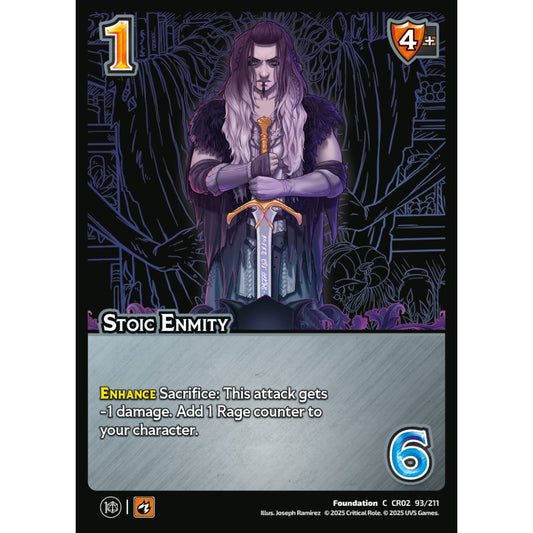 Stoic Enmity, 93/211, CR02, Universus, Critical Role: Heroes Of Exandria, Foundation, C