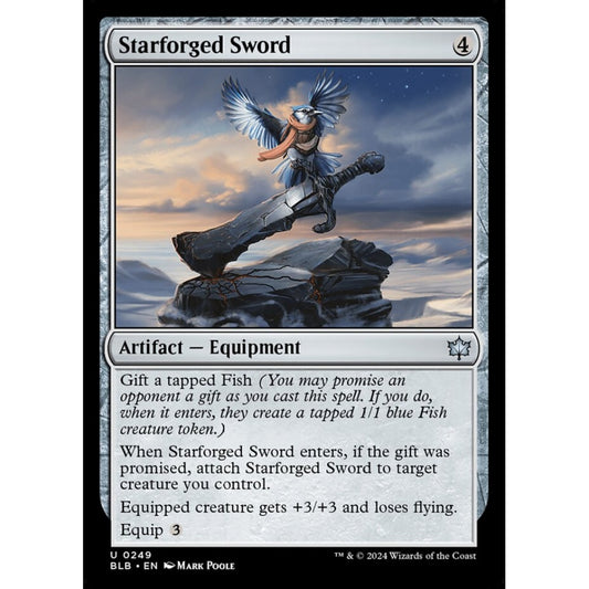 Starforged Sword, 249, uncommon, Magic: The Gathering, Bloomburrow