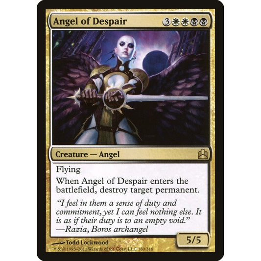 Angel of Despair rare 180 Magic the Gathering Commander 2011