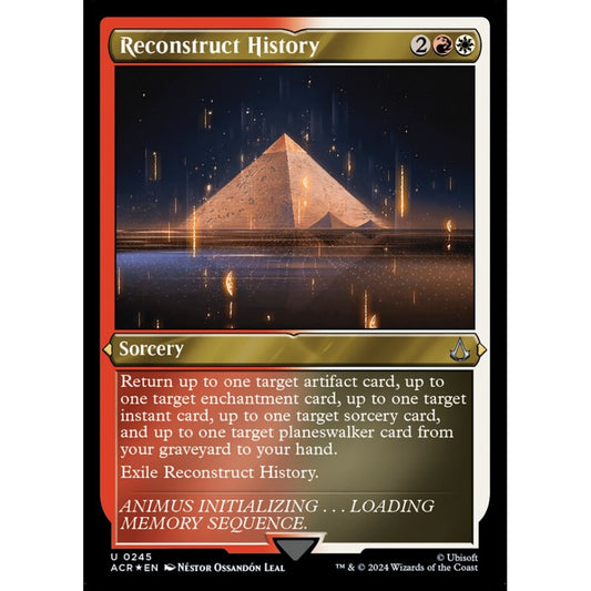 Reconstruct History uncommon 245 Magic the Gathering Assassin's Creed