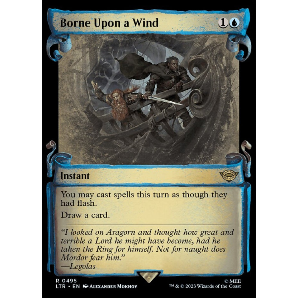 Borne Upon a Wind, rare, 495, Magic the Gathering, The Lord of the Rings: Tales of Middle-earth