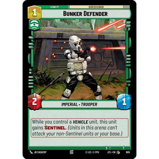 Bunker Defender, C, JTL 605) Foil, Star Wars Unlimited