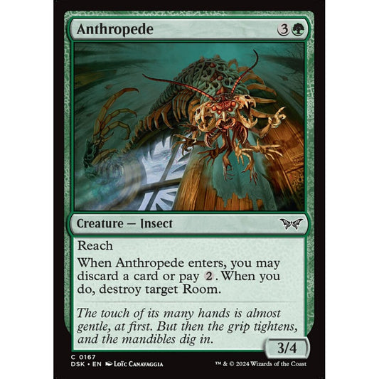 Anthropede, 167, common, Magic: The Gathering, Duskmourn: House of Horror