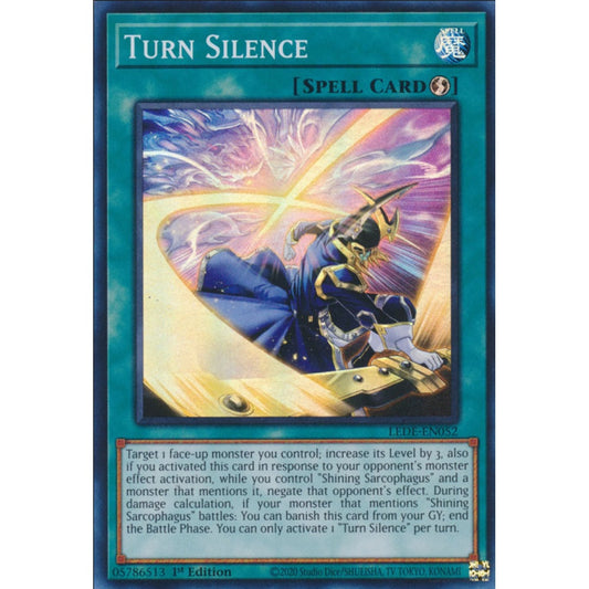 Turn Silence, LEDE-EN052, Super Rare, Yu-Gi-Oh!, Legacy of Destruction