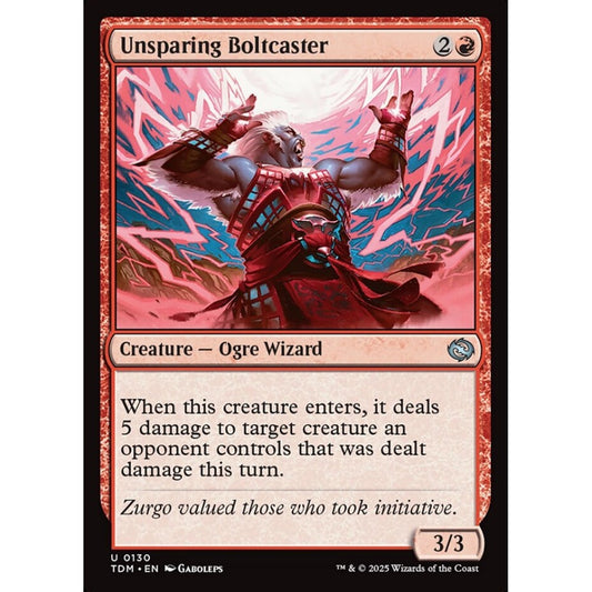 Unsparing Boltcaster uncommon 130 Magic the Gathering Tarkir: Dragonstorm