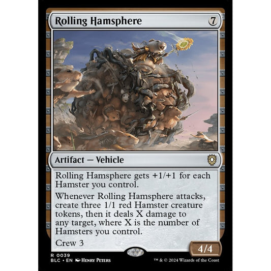 Rolling Hamsphere, 39, rare, Magic: The Gathering, Bloomburrow