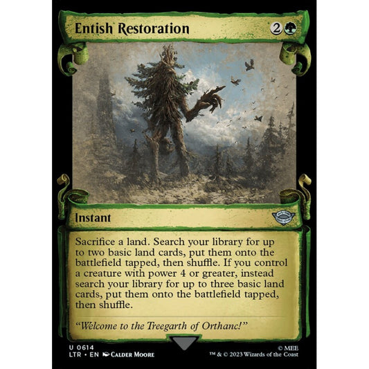 Entish Restoration, uncommon, 614, Magic the Gathering, The Lord of the Rings: Tales of Middle-earth