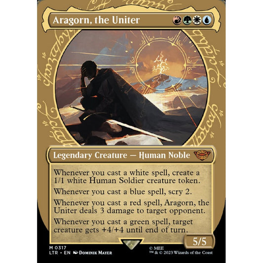 Aragorn, the Uniter, mythic, 317, Magic the Gathering, The Lord of the Rings: Tales of Middle-earth