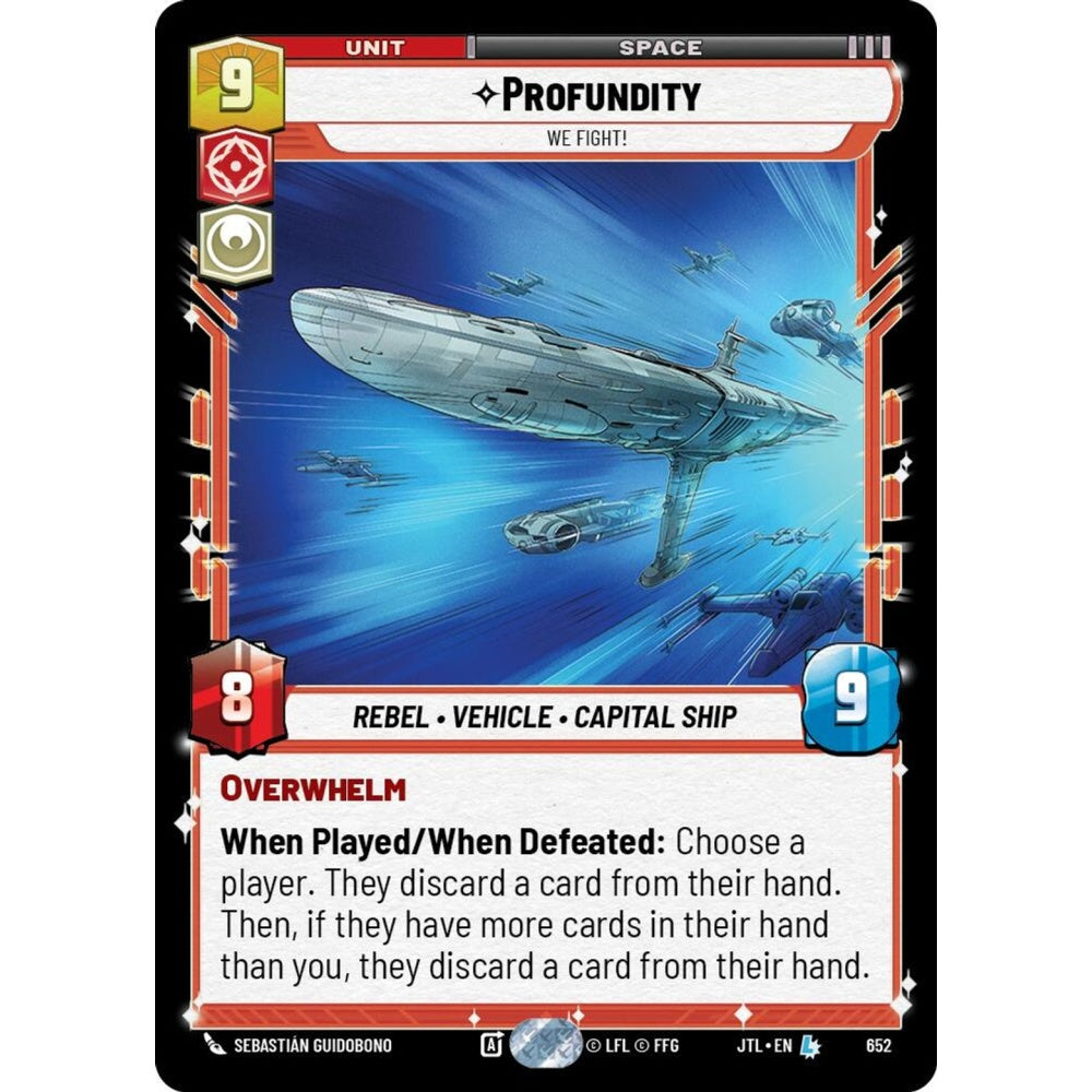 Profundity, L, JTL 652) Foil, Star Wars Unlimited