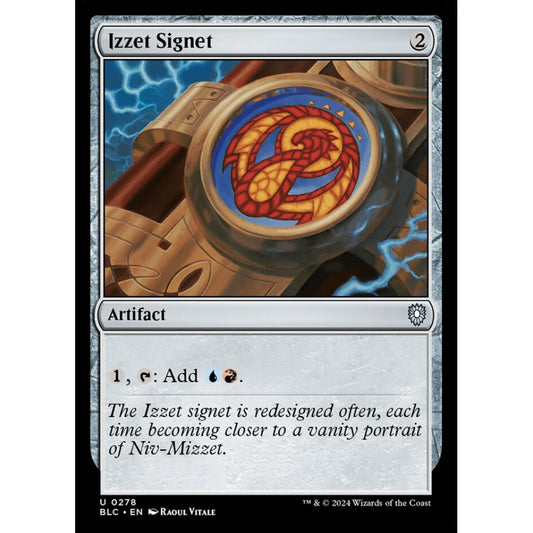 Izzet Signet, 278, uncommon, Magic: The Gathering, Bloomburrow