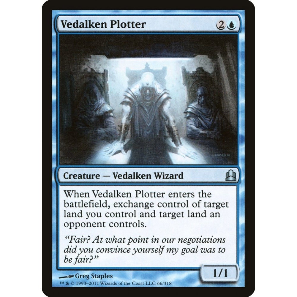 Vedalken Plotter uncommon 66 Magic the Gathering Commander 2011